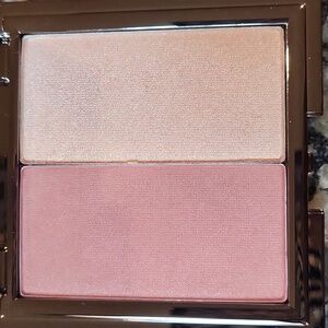 Gallany Silver Compact Duo Cheek/Face Roxy New in box 5 oz bronzer & highlighter